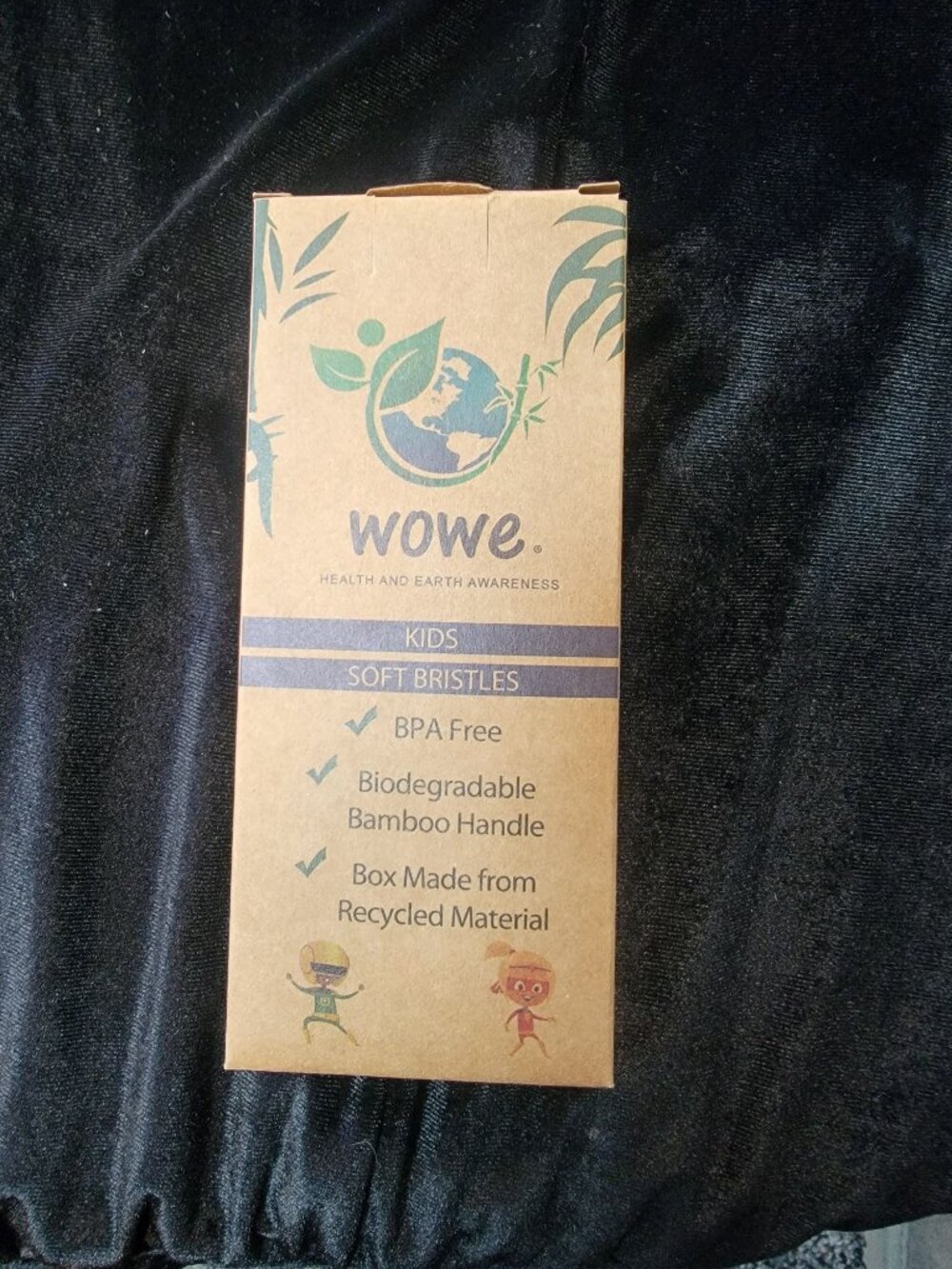 Wowe Kids Biodegradable Bamboo Toothbrush With Soft Bristles